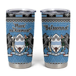 Afro Botswana Christmas Tumbler Cup Coat Of Arms - African Pattern