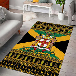 Afro-Jamaicans Area Rug Coat Of Arms - Merry Christmas