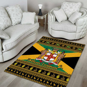 Afro-Jamaicans Area Rug Coat Of Arms - Merry Christmas