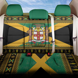 Afro-Jamaicans Back Car Seat Cover Coat Of Arms - Merry Christmas