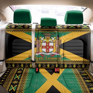 Afro-Jamaicans Back Car Seat Cover Coat Of Arms - Merry Christmas