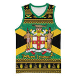 Afro-Jamaicans Basketball Jersey Coat Of Arms - Merry Christmas LT15