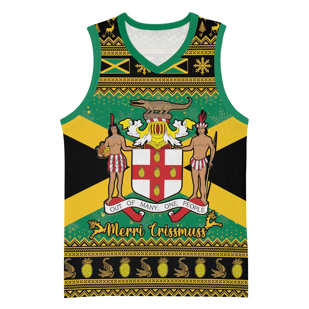 Afro-Jamaicans Basketball Jersey Coat Of Arms - Merry Christmas LT15