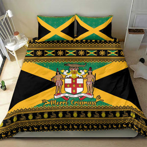 Afro-Jamaicans Bedding Set Coat Of Arms - Merry Christmas