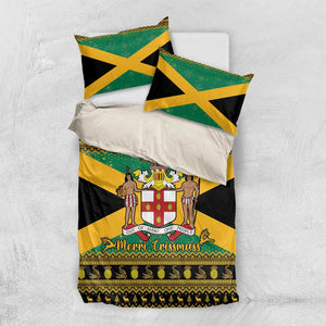 Afro-Jamaicans Bedding Set Coat Of Arms - Merry Christmas