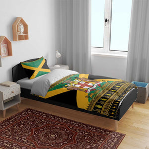 Afro-Jamaicans Bedding Set Coat Of Arms - Merry Christmas