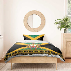 Afro-Jamaicans Bedding Set Coat Of Arms - Merry Christmas