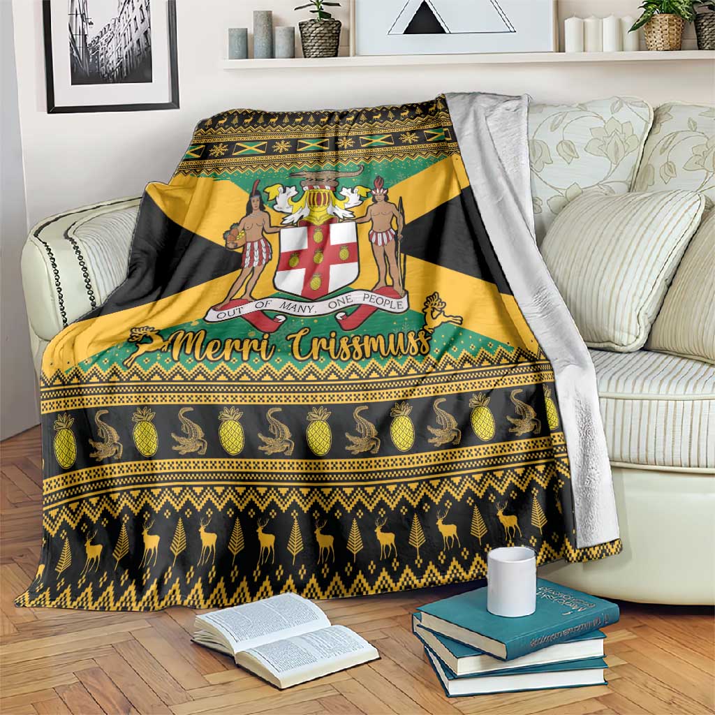 Afro-Jamaicans Blanket Coat Of Arms - Merry Christmas