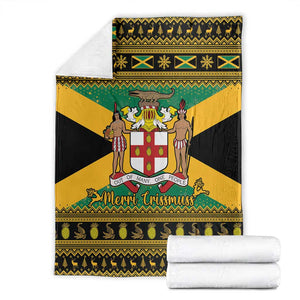 Afro-Jamaicans Blanket Coat Of Arms - Merry Christmas