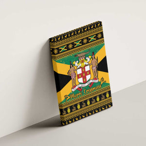 Afro-Jamaicans Canvas Wall Art Coat Of Arms - Merry Christmas