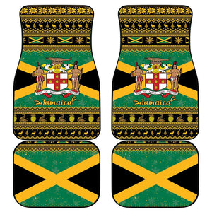 Afro-Jamaicans Car Mats Coat Of Arms - Merry Christmas