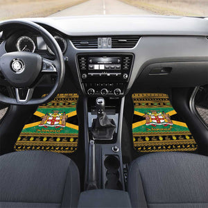 Afro-Jamaicans Car Mats Coat Of Arms - Merry Christmas