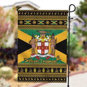 Afro-Jamaicans Garden Flag Coat Of Arms - Merry Christmas