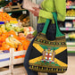 Afro-Jamaicans Grocery Bag Coat Of Arms - Merry Christmas