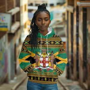 Afro-Jamaicans Hoodie Coat Of Arms - Merry Christmas