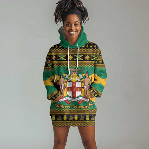 Afro-Jamaicans Hoodie Dress Coat Of Arms - Merry Christmas