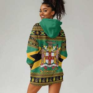 Afro-Jamaicans Hoodie Dress Coat Of Arms - Merry Christmas