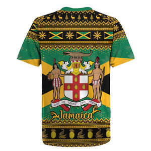 Afro-Jamaicans Rugby Jersey Coat Of Arms - Merry Christmas