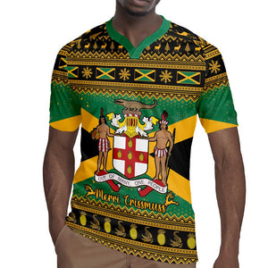 Afro-Jamaicans Rugby Jersey Coat Of Arms - Merry Christmas