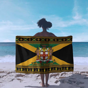 Afro-Jamaicans Sarong Coat Of Arms - Merry Christmas