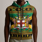 Afro-Jamaicans Sleeveless Zip Hoodie Coat Of Arms - Merry Christmas - African Pride
