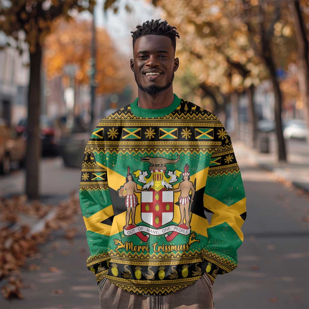 Afro-Jamaicans Sweatshirt Coat Of Arms - Merry Christmas