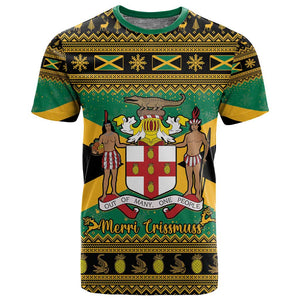 Afro-Jamaicans T shirt Coat Of Arms - Merry Christmas