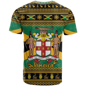 Afro-Jamaicans T shirt Coat Of Arms - Merry Christmas