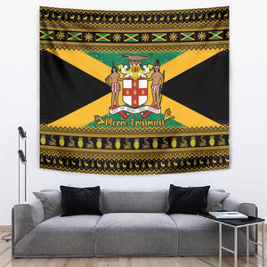 Afro-Jamaicans Tapestry Coat Of Arms - Merry Christmas