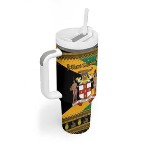 Afro-Jamaicans Tumbler With Handle Coat Of Arms - Merry Christmas