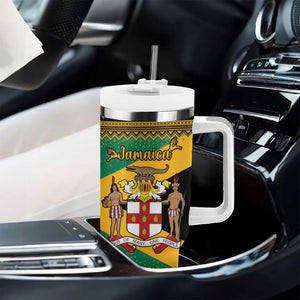 Afro-Jamaicans Tumbler With Handle Coat Of Arms - Merry Christmas