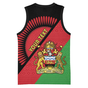 Personalized Afro Malawi Basketball Jersey Coat Of Arms - Southeastern Africa Pattern LT15