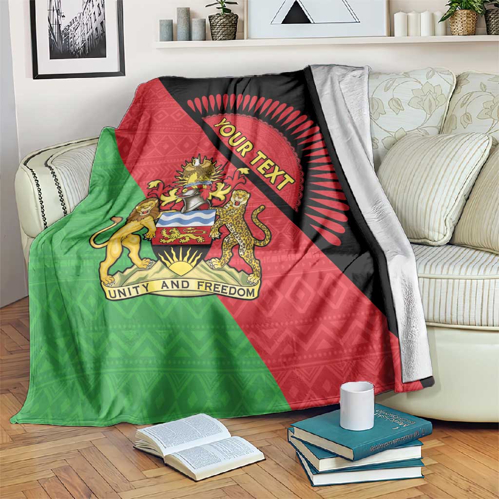 Personalized Afro Malawi Blanket Coat Of Arms - Southeastern Africa Pattern