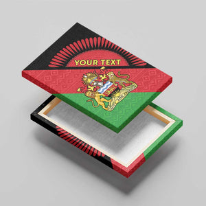 Personalized Afro Malawi Canvas Wall Art Coat Of Arms - Southeastern Africa Pattern