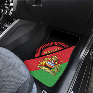 Personalized Afro Malawi Car Mats Coat Of Arms - Southeastern Africa Pattern