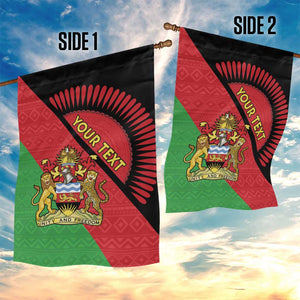 Personalized Afro Malawi Garden Flag Coat Of Arms - Southeastern Africa Pattern