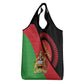 Personalized Afro Malawi Grocery Bag Coat Of Arms - Southeastern Africa Pattern