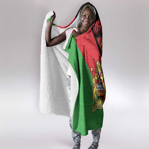 Personalized Afro Malawi Hooded Blanket Coat Of Arms - Southeastern Africa Pattern