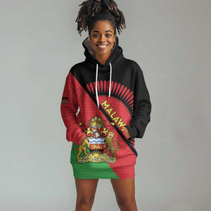 Personalized Afro Malawi Hoodie Dress Coat Of Arms - Southeastern Africa Pattern