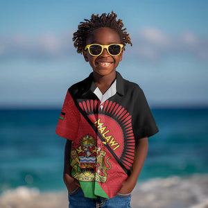 Personalized Afro Malawi Kid Hawaiian Shirt Coat Of Arms - Southeastern Africa Pattern