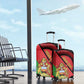 Personalized Afro Malawi Luggage Cover Coat Of Arms - Southeastern Africa Pattern