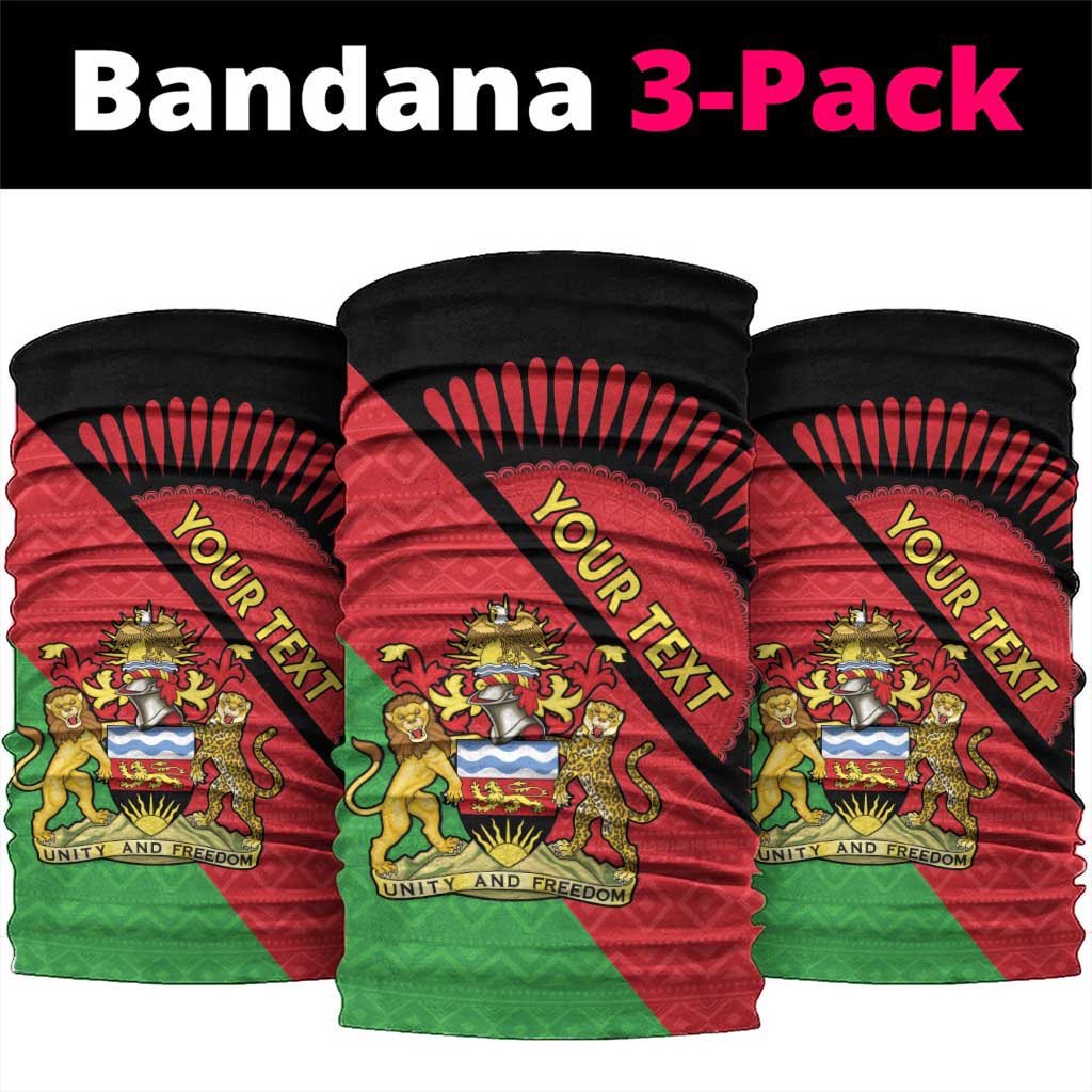 Personalized Afro Malawi Neck Gaiter Coat Of Arms - Southeastern Africa Pattern LT15