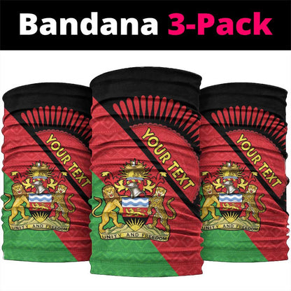 Personalized Afro Malawi Neck Gaiter Coat Of Arms - Southeastern Africa Pattern LT15