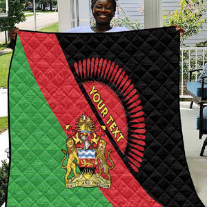 Personalized Afro Malawi Quilt Coat Of Arms - Southeastern Africa Pattern