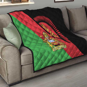 Personalized Afro Malawi Quilt Coat Of Arms - Southeastern Africa Pattern