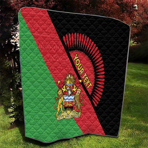 Personalized Afro Malawi Quilt Coat Of Arms - Southeastern Africa Pattern