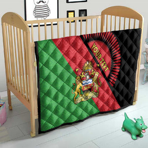 Personalized Afro Malawi Quilt Coat Of Arms - Southeastern Africa Pattern