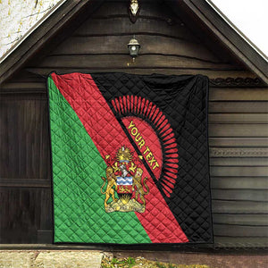 Personalized Afro Malawi Quilt Coat Of Arms - Southeastern Africa Pattern