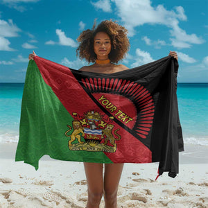 Personalized Afro Malawi Sarong Coat Of Arms - Southeastern Africa Pattern