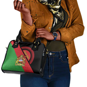 Personalized Afro Malawi Shoulder Handbag Coat Of Arms - Southeastern Africa Pattern